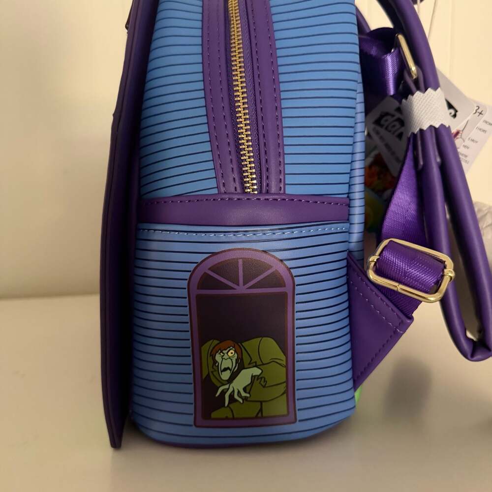 Loungefly Scooby-Doo Mystery Inc. Haunted Mansion Lenticular Mini Backpack - Picture 12 of 14